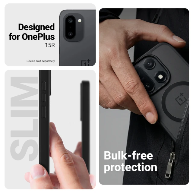 Чохол Crong Hybrid Matte Magnetic для OnePlus 15R Black (CRGHMMOPL15RBLK)