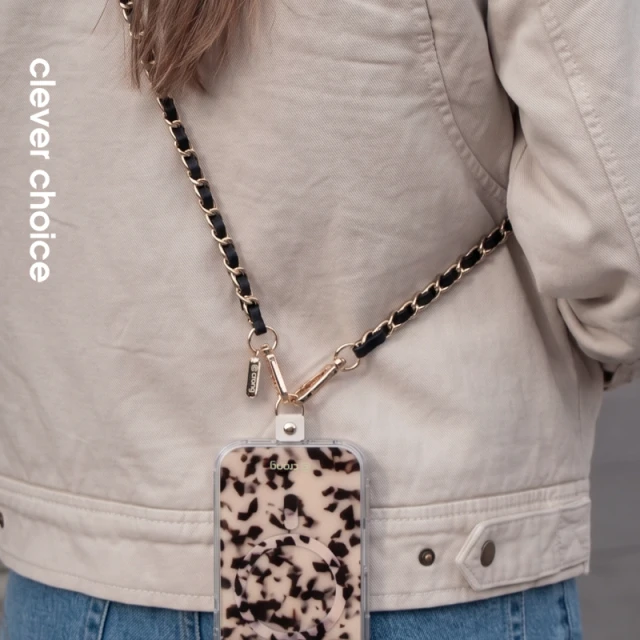 Шнурок-підвіска Crong Phone Crossbody для телефону Black Twist (CRGCRBD04)