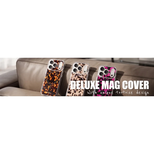 Чехол Crong Deluxe MAG Cover для iPhone 16 Pro Tortoise (CRGDLMIP1663PTOR)