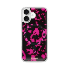Чехол Crong Deluxe MAG Cover для iPhone 17 Pink Tortoise (CRGDLMIP1761PTO)