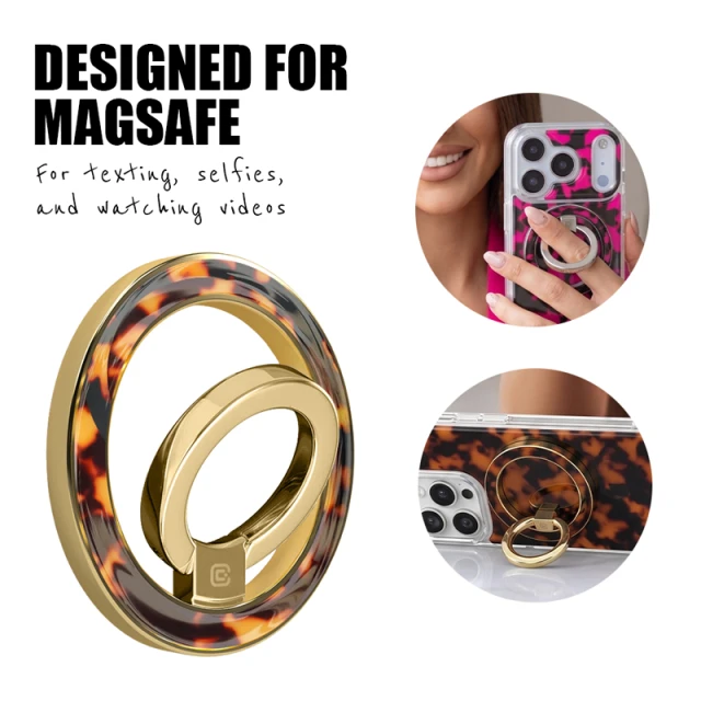 Автотримач Crong Deluxe RING Holder Tortoise (CRGDLRHTOR)