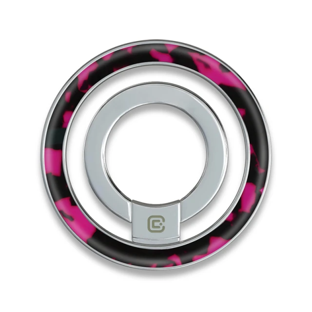 Автотримач Crong Deluxe RING Holder Pink Tortoise (CRGDLRHPTO)
