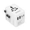 Універсальний мережевий адаптер Crong One World Travel Adapter 45W GaN White (CRGTAGN45WHI)