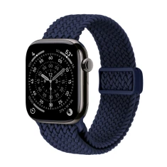 Ремешок Crong Wave Band для Apple Watch 44/45/46/49 мм Navy Blue (CRG44WAV2NBL)
