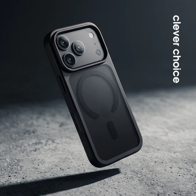 Чохол Crong Hybrid Matte Magnetic для iPhone 18 Pro | 17 Pro Black (CRGHMMIP1863PBLK)