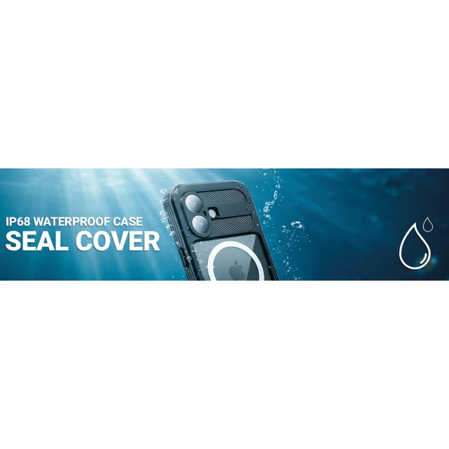 Чохол Crong Seal Cover для iPhone 16 Pro Navy (CRGSLCIP16PABL)