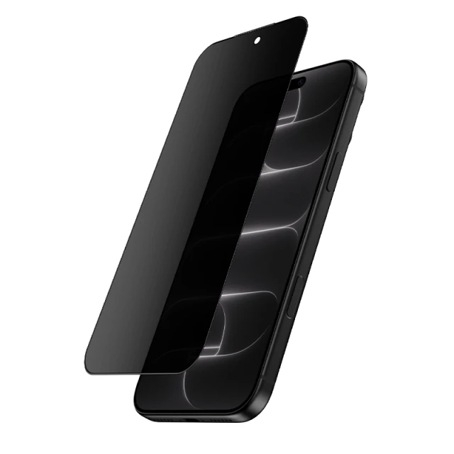 Захисне скло Crong Privacy 3D Armour Glass для iPhone 18 Pro Clear (CRGP3DAGIP1863P)
