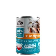 Консерва для котів Frendi з індичкою в соусі 400 г (5904316130114)
