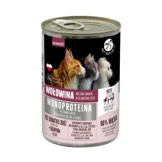 Вологий корм для котів PetRepublic Monoprotein з яловичиною в соусі 400 г (5904316132200)