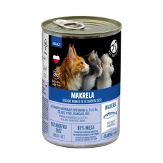 Вологий корм для котів PetRepublic шматочки з макреллю в соусі 400 г (5904316135553)