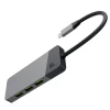 Хаб Green Cell USB-C адаптер Connect 7 в 1 3xUSB 3.1 HDMI 4K 60Hz USB-C PD 85W microSD/SD (HUBGC01)