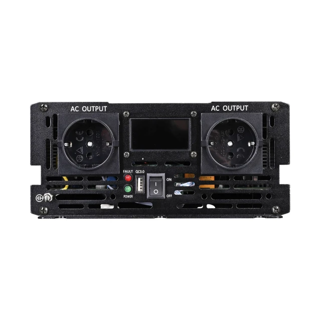 Інвертор Green Cell LCD 24V-230V 3000W/6000W чиста синусоїда (INVGC24P3000LCD)