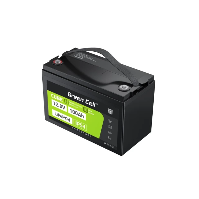 Акумулятор Green Cell LiFePO4 Cube 12V 100Ah 1280Wh (LFPGC12V100AH)