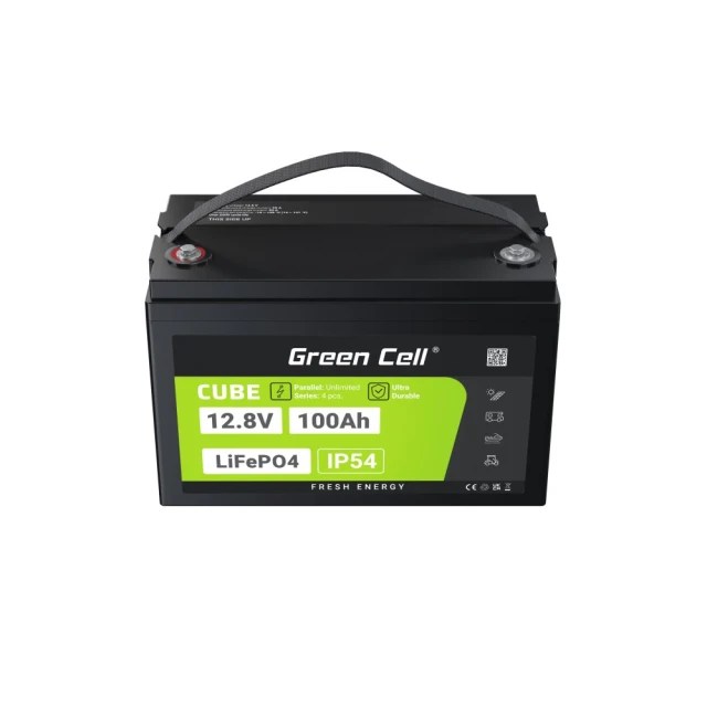 Акумулятор Green Cell LiFePO4 Cube 12V 100Ah 1280Wh (LFPGC12V100AH)