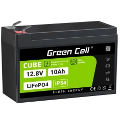 Акумулятор Green Cell LiFePO4 Cube 12V 10Ah 128Wh (LFPGC12V10AH)