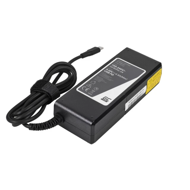 Зарядний пристрій Green Cell USB-C 90W Power Delivery (AD139P)