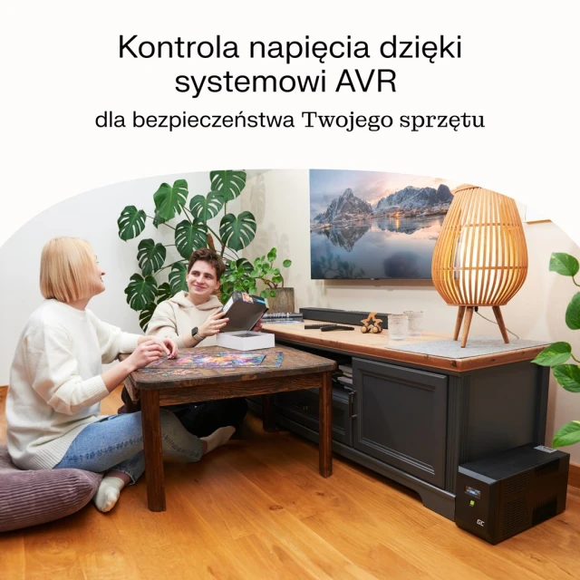 Источник бесперебойного питания Green Cell Power Proof 650VA 360W модифицированная синусоида (UPSLM360)