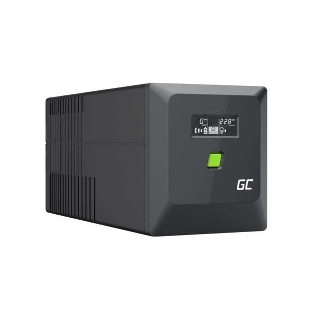 Джерело безперебійного живлення Green Cell PowerProof 600 Вт/1000 ВА модифікована синусоїда (UPSLM600)