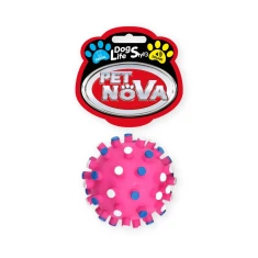 Іграшка для собак Aqua Nova М'яч гумовий їжак S з випуклостями 7 см Pink (5904378731342)