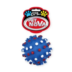 Іграшка для собак Aqua Nova М'яч гумовий їжак M з випуклостями 8,5 см Blue (5904378731359)