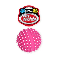 Игрушка для собак Aqua Nova Мяч резиновый ёжик малый с выпуклостями 6,5 см Pink (5904378731472)
