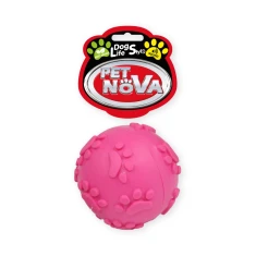 М'яч для собак Aqua Nova з дзвіночком 6 см з ароматом м'яти Pink (5904378732103)