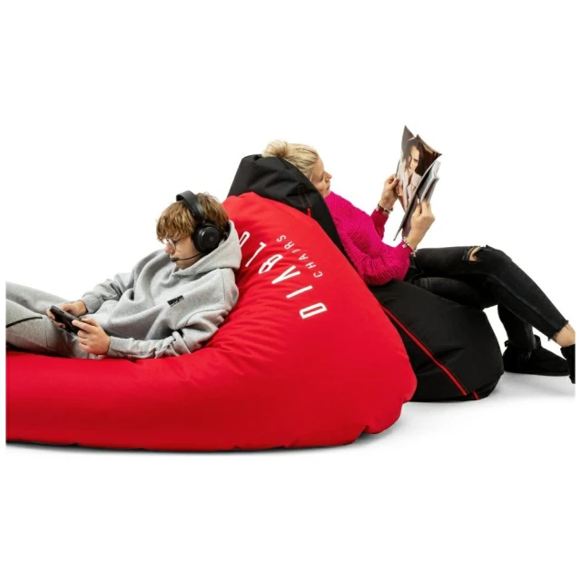 Пуфа геймерська Diablo Chairs Red (1452)