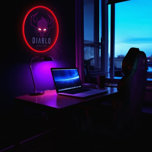 Неон ігровий LED Diablo Chairs (1551)