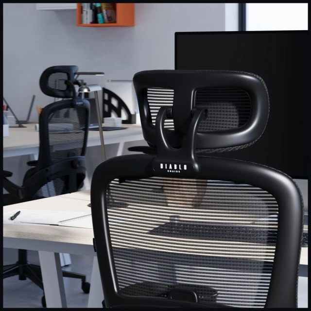 Крісло офісне Diablo Chairs V-Light ергономічне Black (1608)