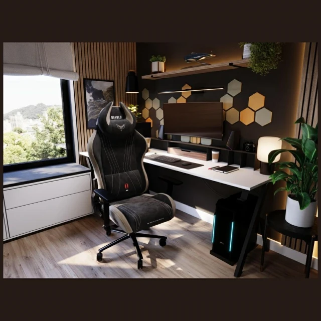 Кресло игровое Diablo Chairs X-Horn 2.0 Normal Size Black/Camel (1611)
