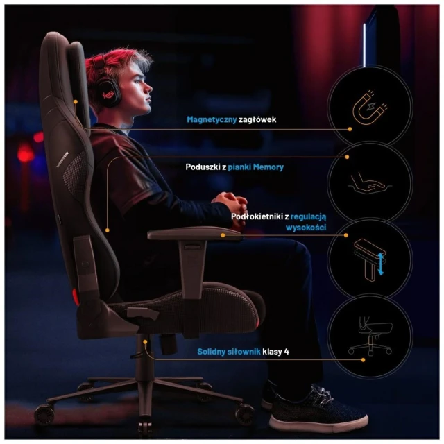 Крісло ігрове Diablo Chairs X-One PRIME Normal Size Black (1678)