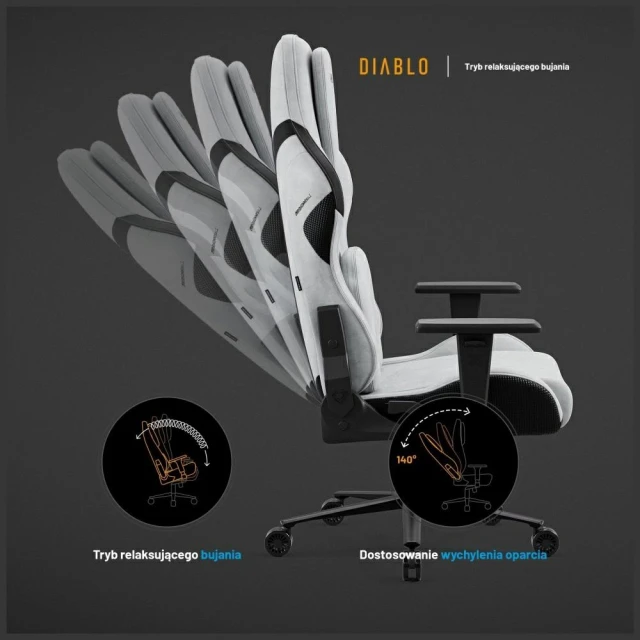 Крісло геймерське Diablo X-One PRIME Normal Size Gray (1679)