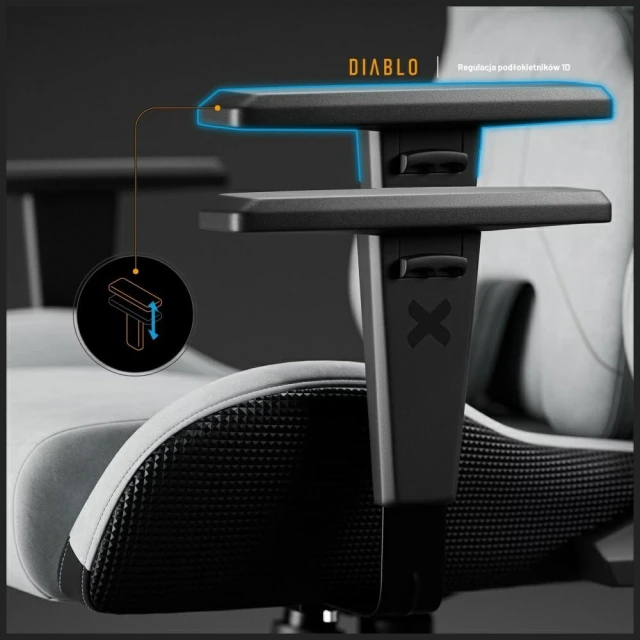 Крісло геймерське Diablo X-One PRIME Normal Size Gray (1679)