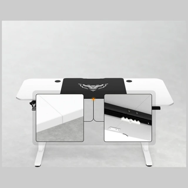 Стол игровой Diablo Chairs X-TENSIO 1600 White (1710)