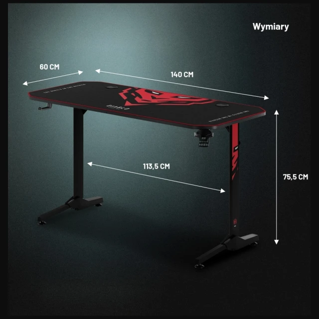 Стіл геймерський Diablo Chairs X-Mate 1400 (1746)
