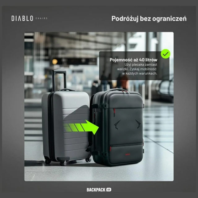 Рюкзак вакуумний Diablo Chairs Backpack Air Black (1813)
