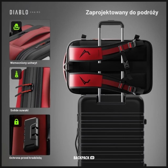 Рюкзак мультифункціональний Diablo Chairs Backpack Air Burgundy (1814)
