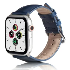 Ремінець Beline Leather для Apple Watch Ultra 3/2/1 49 mm | Series 11/10 46 mm | Series 9/8/7/6/5/4/SE 45 mm | 44 mm Blue (5904422914486)