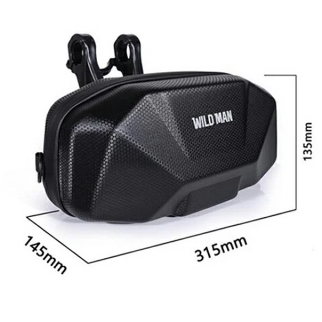 Сумка-тримач для велосипеда WILDMAN XT9 XL Black (X9)