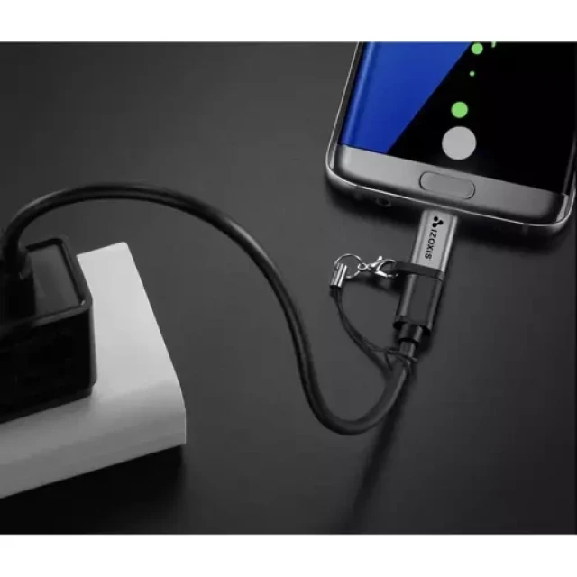 Адаптер Izoxis USB-C — Micro USB 2.0 (5904463314108)