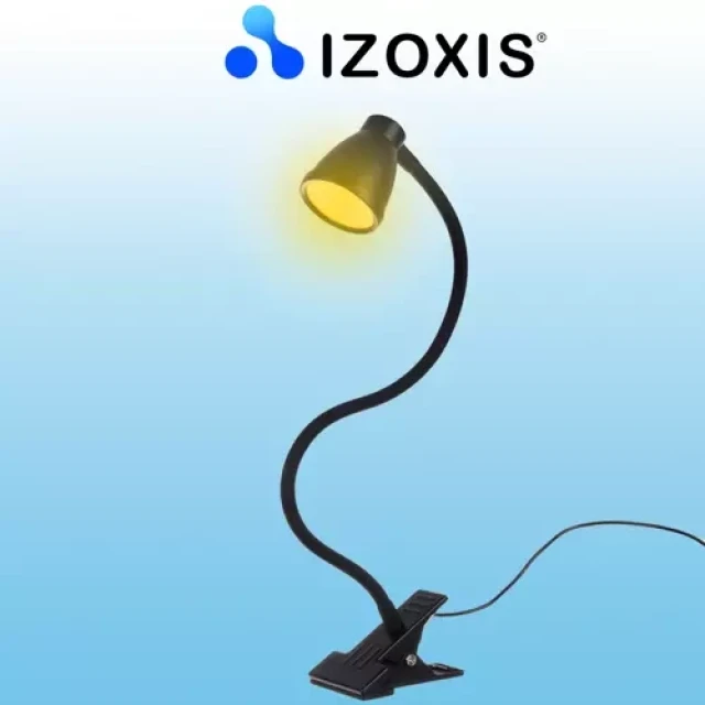 Настільна лампа з кліпсою Izoxis Black (5904463314269)