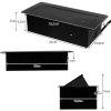 Вбудована розетка Izoxis 2 гнізда + 2 USB Black (5904463314450)