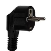 Вбудована розетка Izoxis 2 гнізда + 2 USB Black (5904463314450)