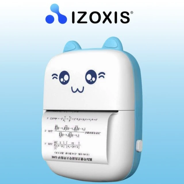 Портативний термопринтер Izoxis Bluetooth + 11 роликів (5904463314641)