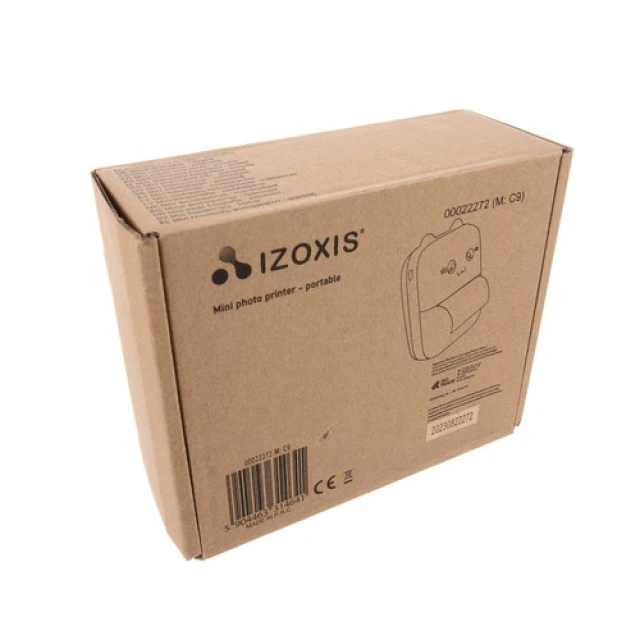 Портативний термопринтер Izoxis Bluetooth + 11 роликів (5904463314641)