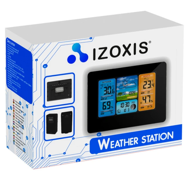 Метеостанція з виносним датчиком Izoxis до 60 м (5904463314665)