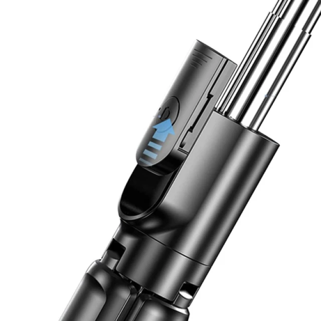Монопод-тринога зі знімним Izoxis Bluetooth-пультом (5904463314832)