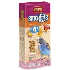Ласощі для папуг Vitapol Smakers 3в1 фруктовий, медовий, яєчний 3 шт (5904479021090)