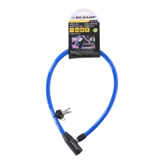 Трос замок велосипедный Dunlop Blue (5904501201421)