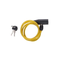 Замок велосипеда спіральний Dunlop 90 см Yellow (E8711252082585_YELLOW)